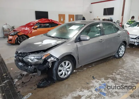 2015 Toyota Corolla Le from USA, damaged, VIN 2T1BURHE2FC459272
